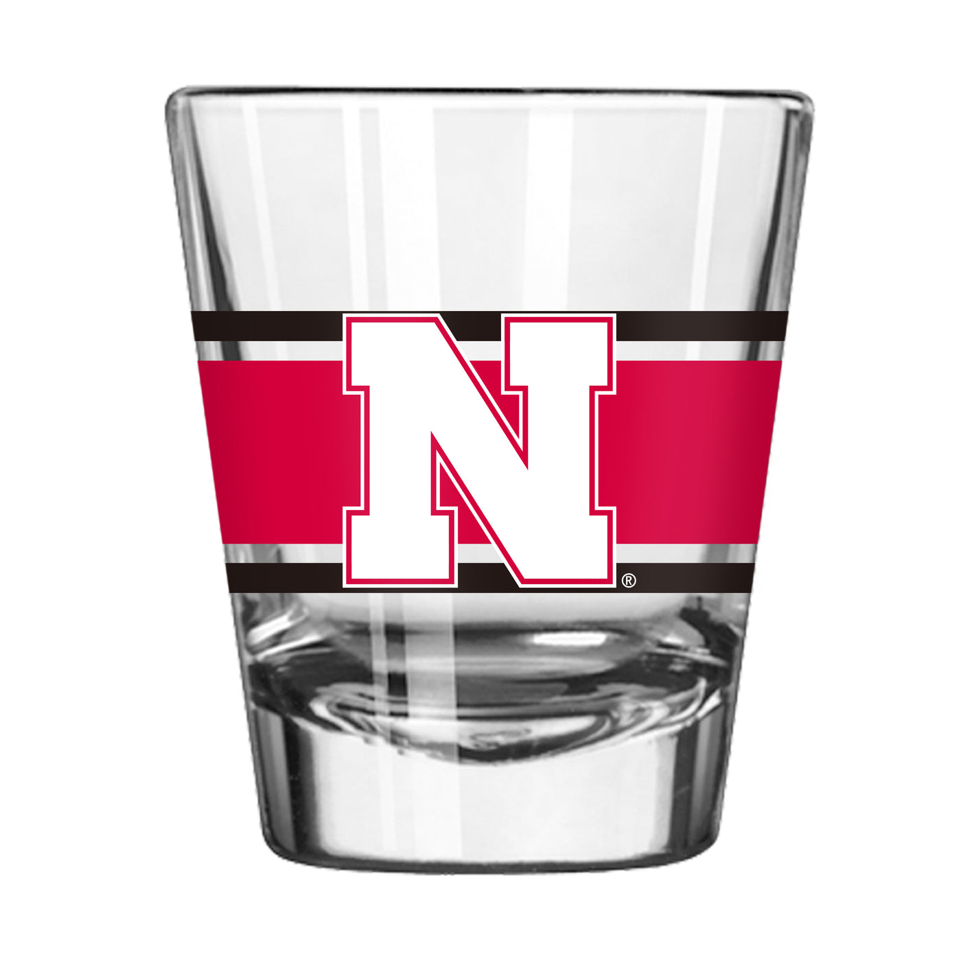 Nebraska 2oz Stripe Shot Glass