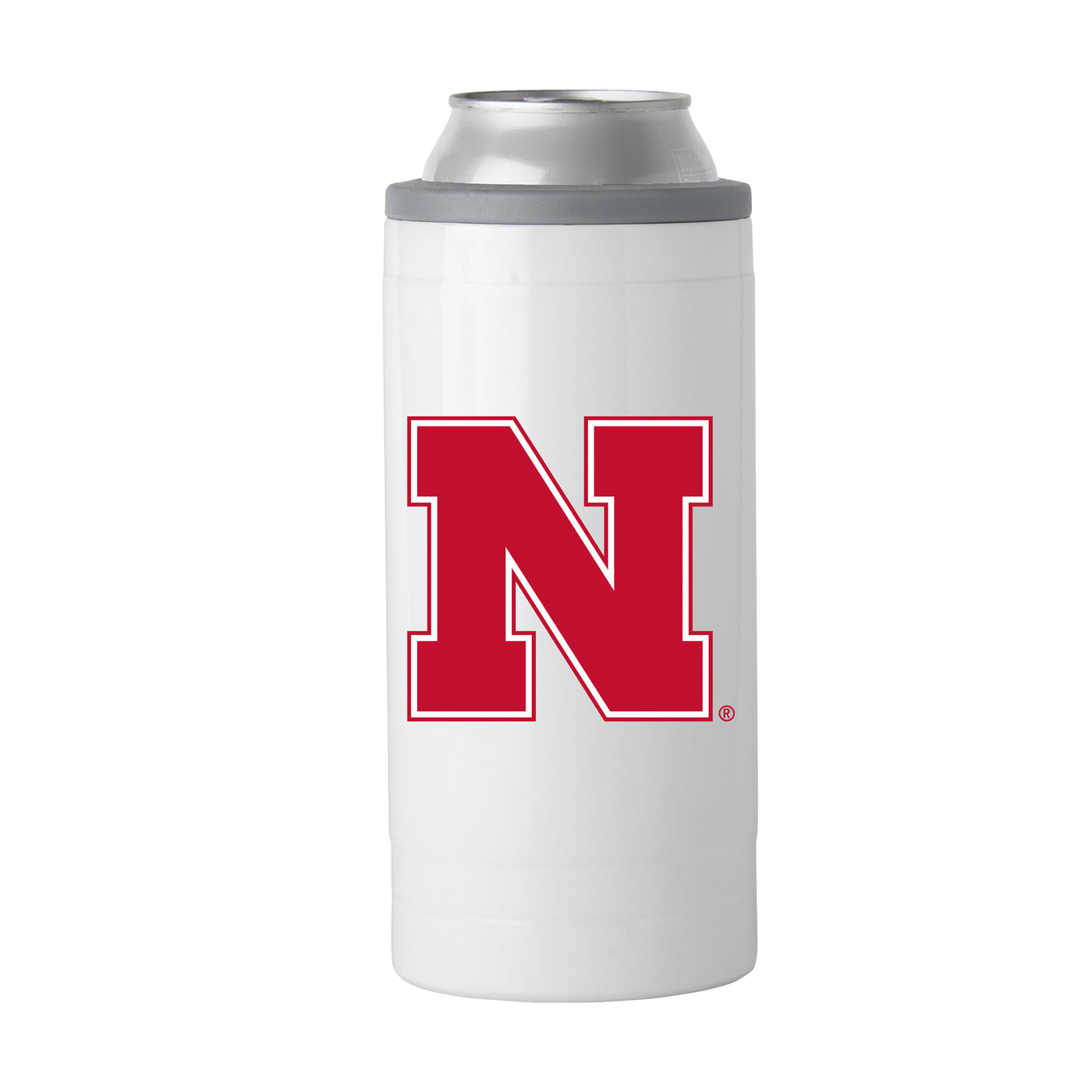 Nebraska Letterman 12 oz Slim Can Coolie