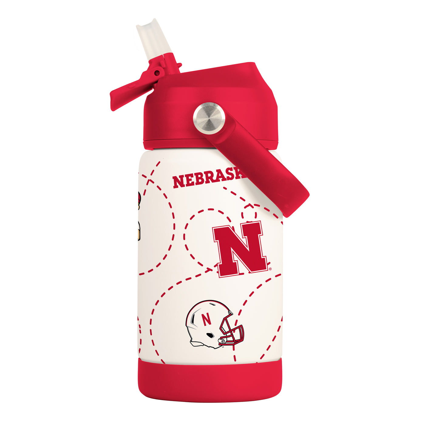 Nebraska 12oz Mascot SS Kids Bottle