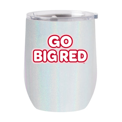Nebraska 16oz Bubble Iridescent Curved Tumbler - Logo Brands