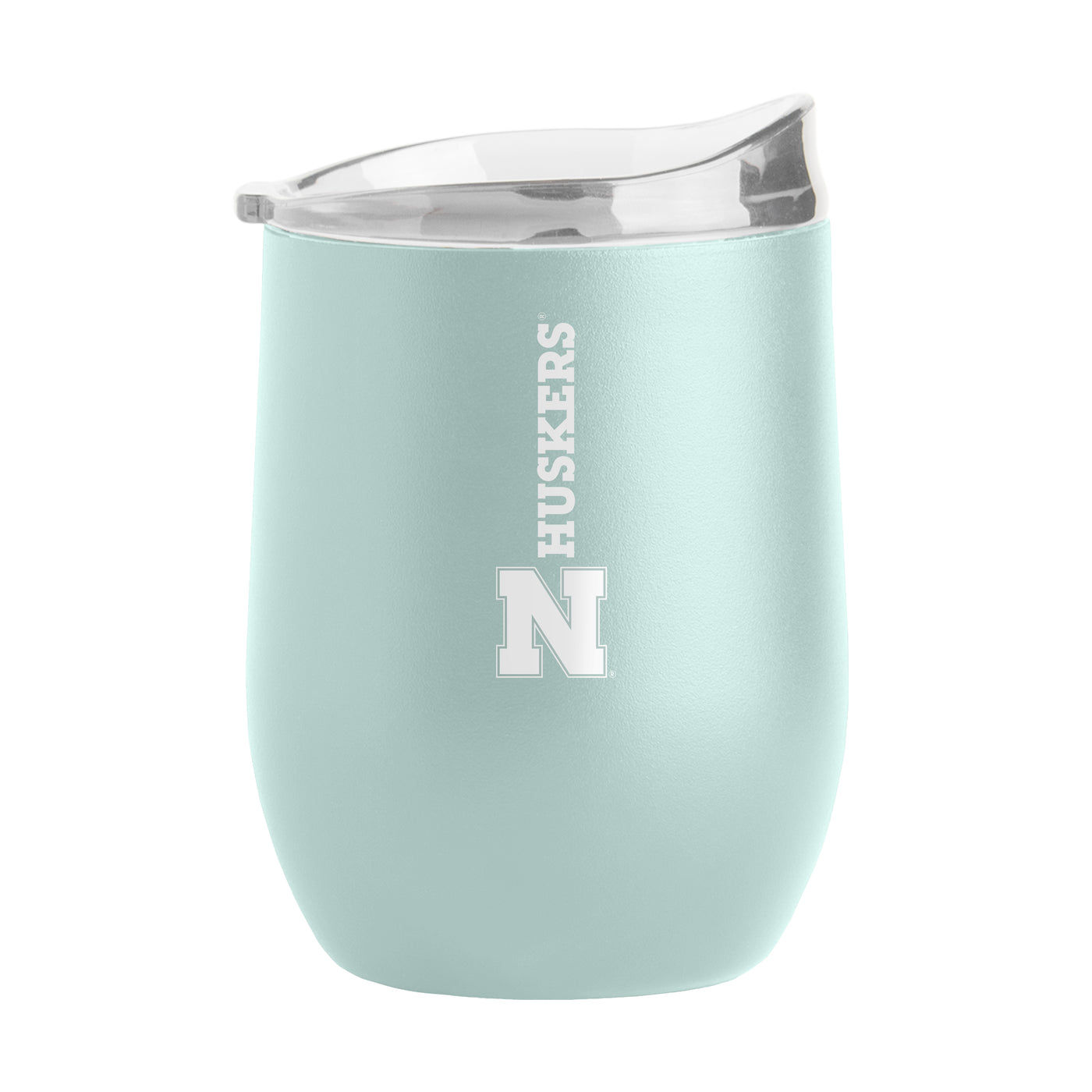 Nebraska 16oz Vertical Powder Coat Curved Beverage