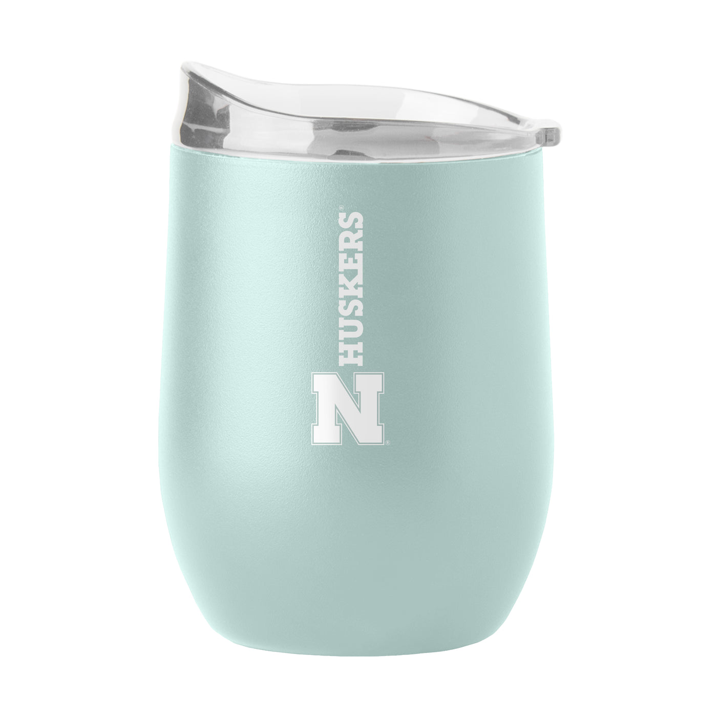 Nebraska 16oz Vertical Powder Coat Curved Beverage