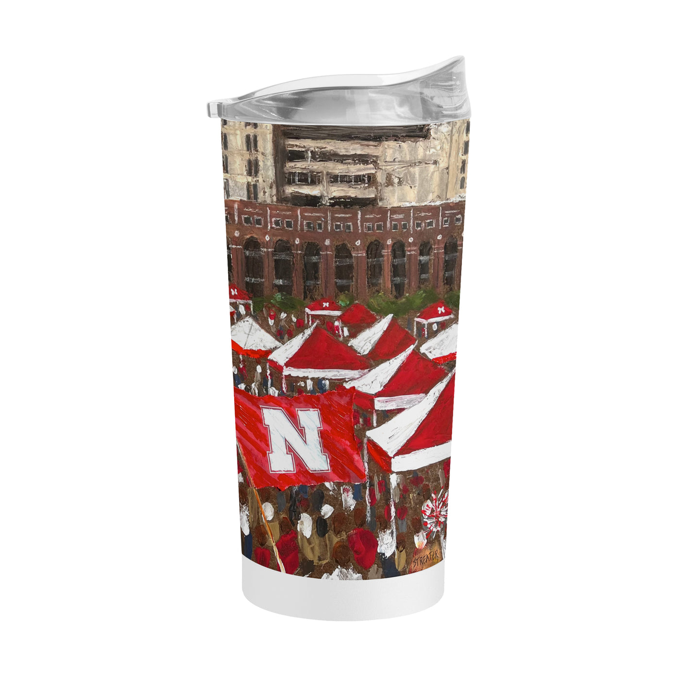 Nebraska 20oz Collector Powder Coat Tumbler