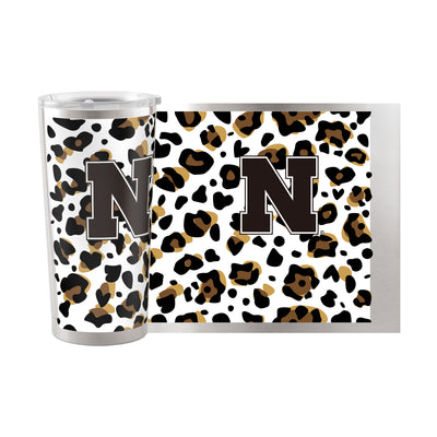 Nebraska 20oz Neutral Leopard Stainless Tumbler