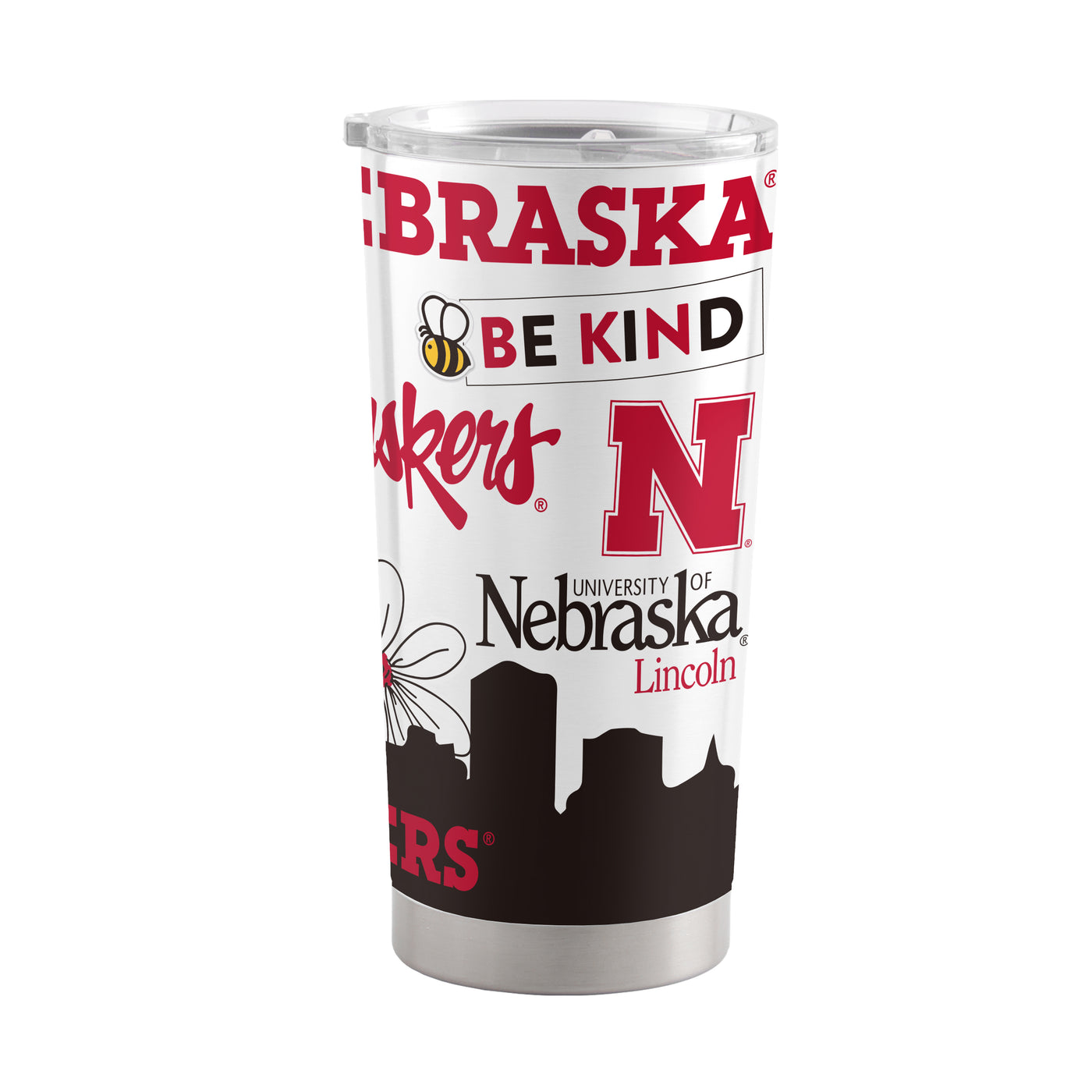 Nebraska 20oz Native Stainless Tumbler