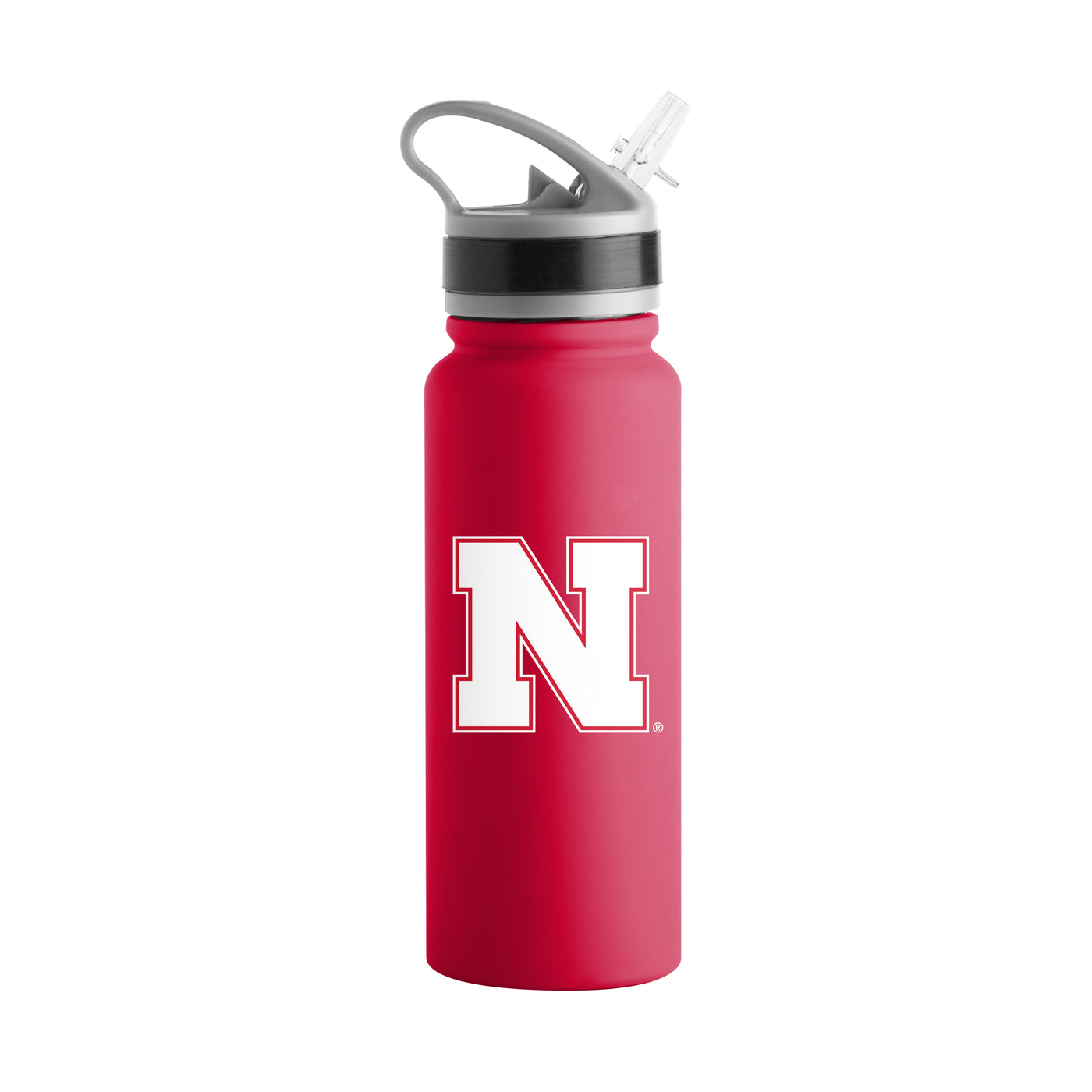 Nebraska 25oz Campus Color Letterman Stainless Single Wall Flip Top Bottle