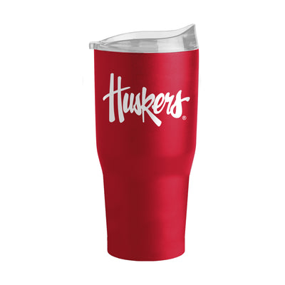 Nebraska 30oz Flipside Powder Coat Tumbler - Logo Brands