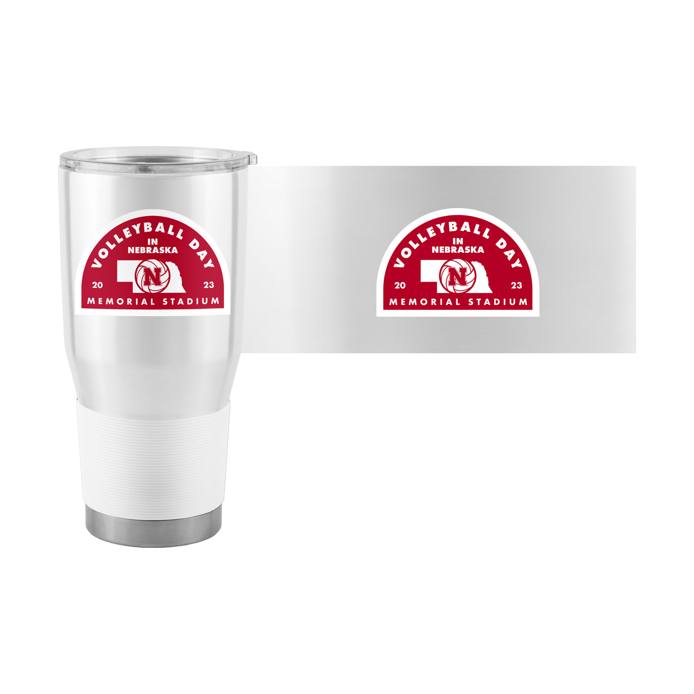 Nebraska 2023 Volleyball Day 30oz Stainless Steel Tumbler