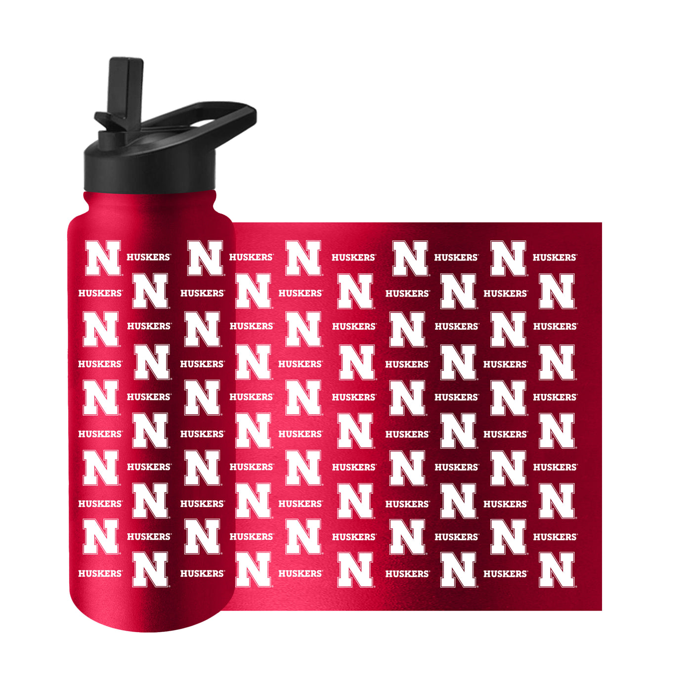 Nebraska 34oz Step and Repeat Quencher Bottle