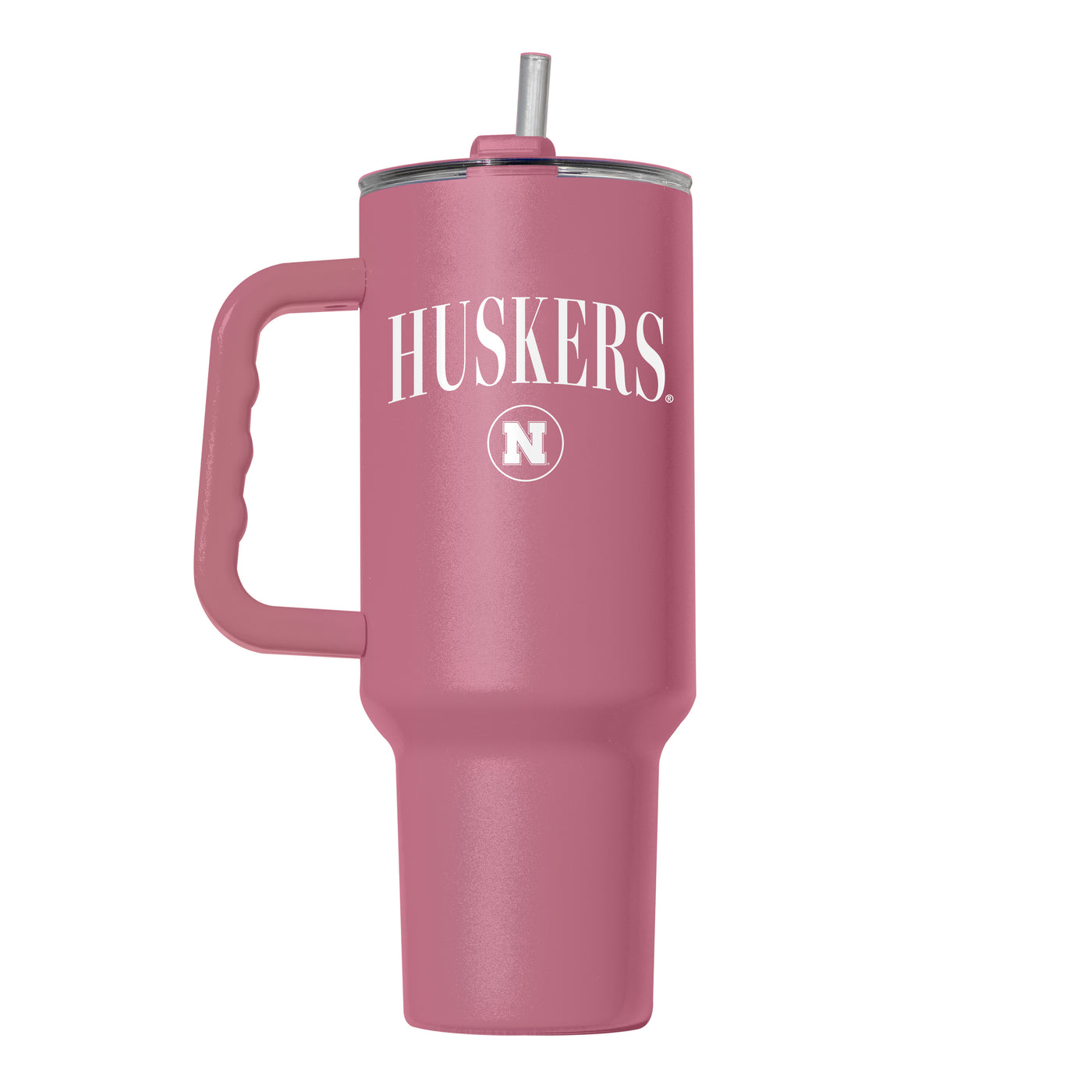 Nebraska 40oz Cinch Berry Powder Coat Tumbler - Logo Brands