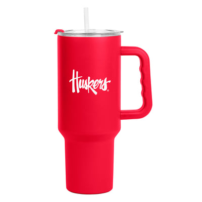 Nebraska 40oz Flipside Powder Coat Tumbler