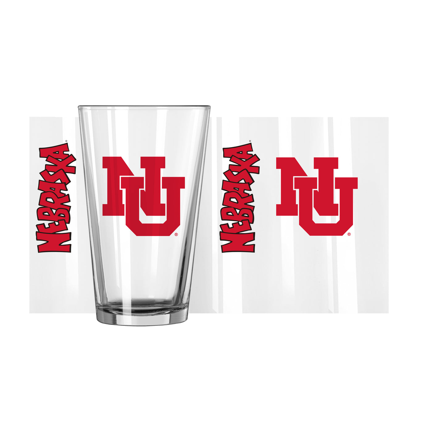 Nebraska Vault 16oz Gameday Pint Glass