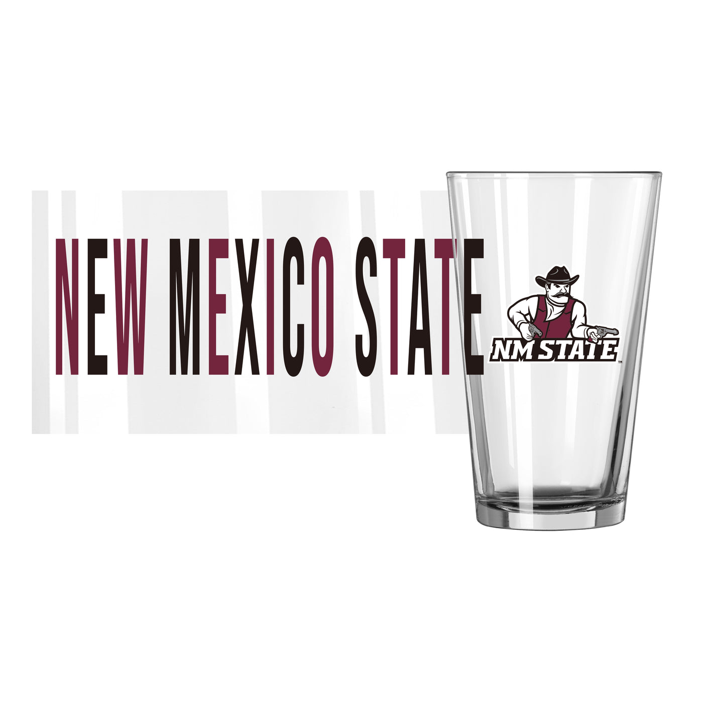 New Mexico State 16oz Overtime Pint Glass
