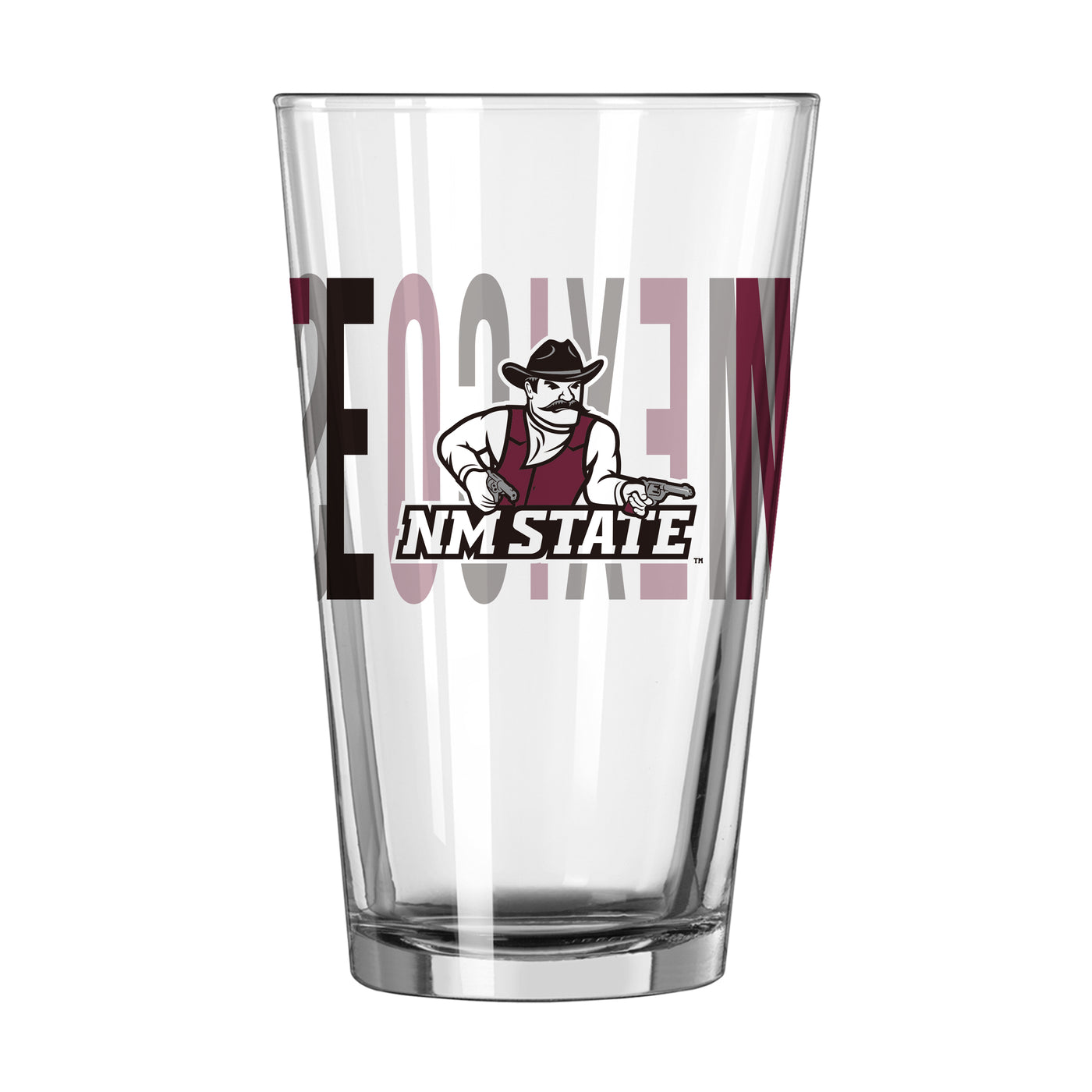 New Mexico State 16oz Overtime Pint Glass - Logo Brands
