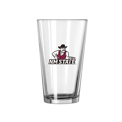 New Mexico State 16oz Logo Pint Glass - Logo Brands