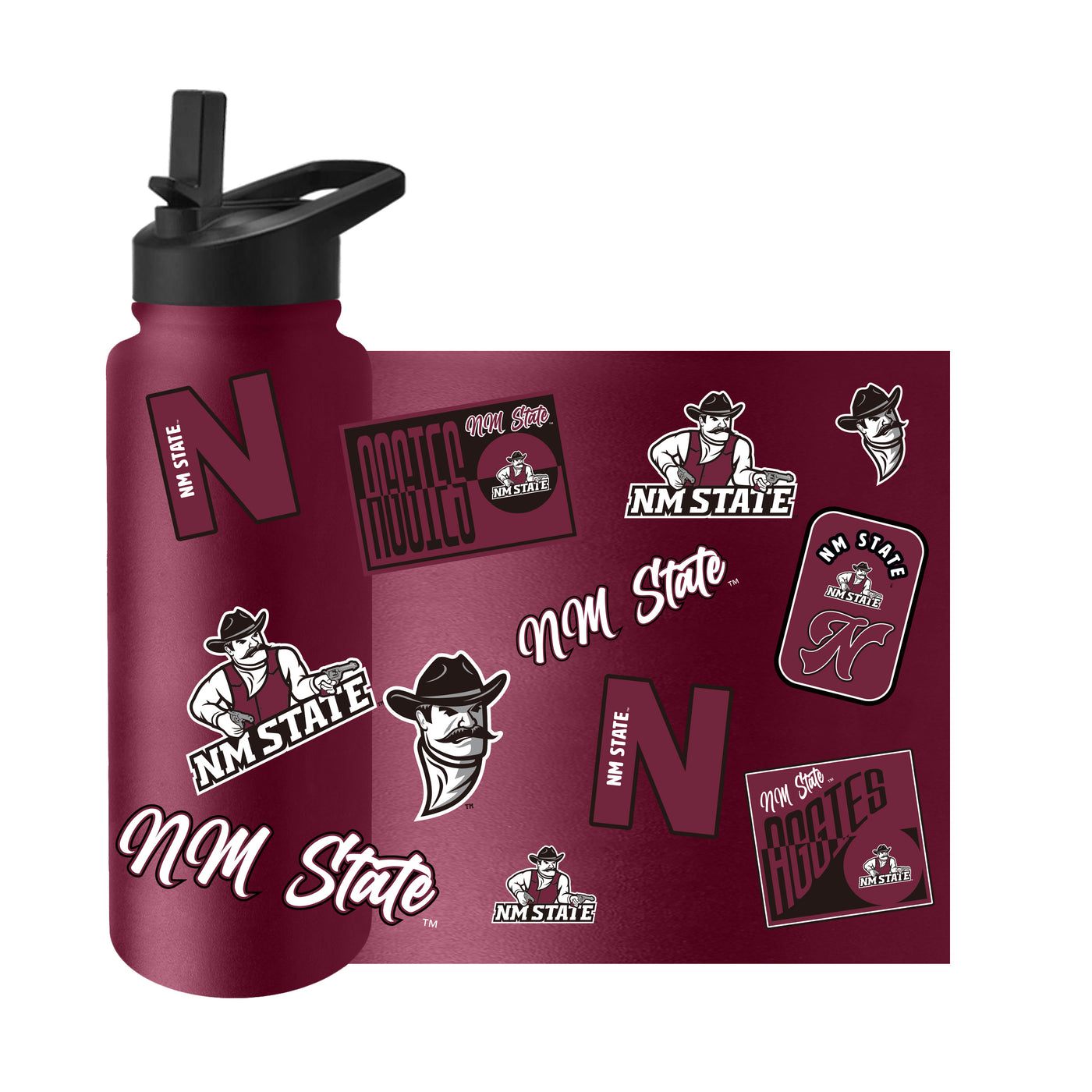 New Mexico State 34oz Dreamweave Quencher Bottle
