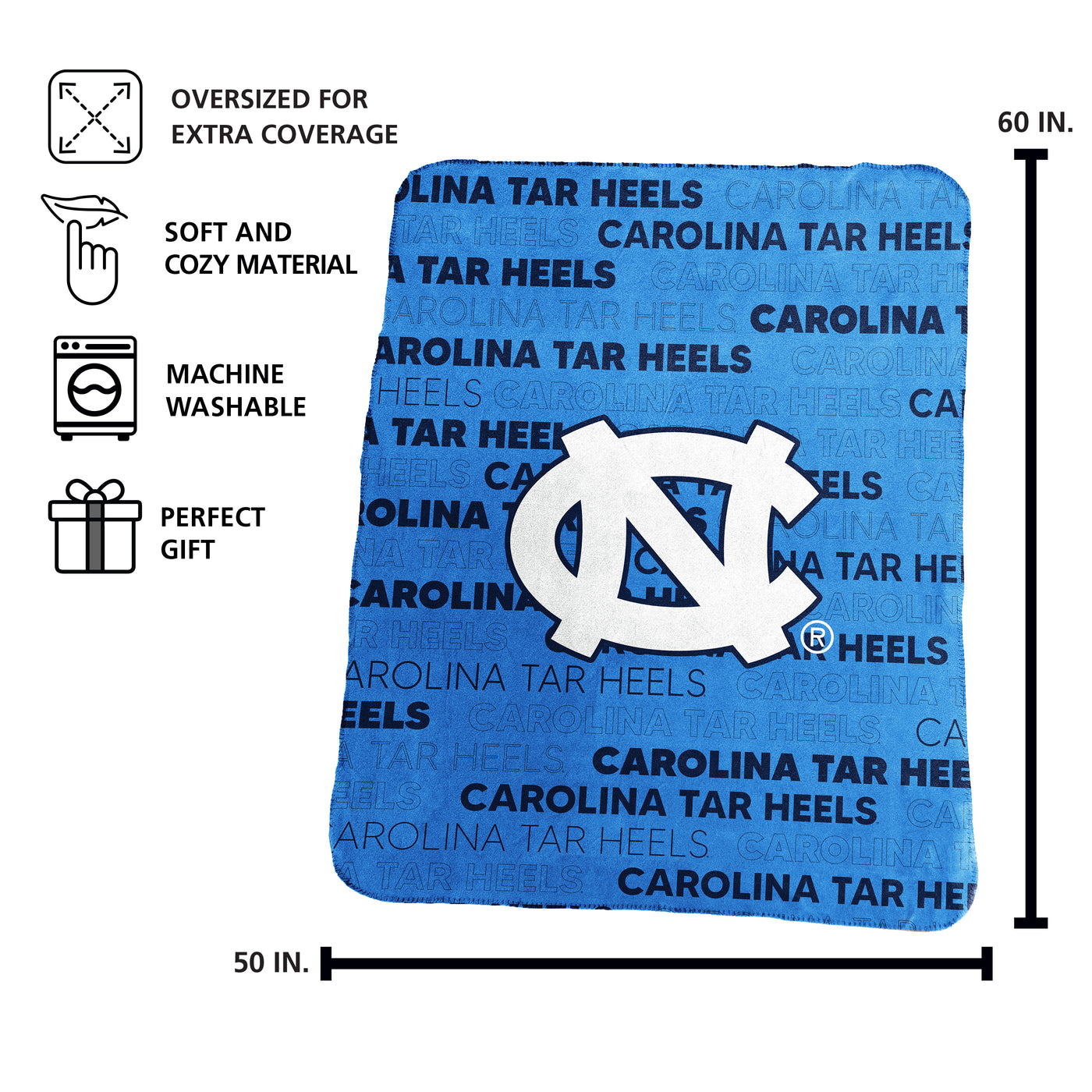North Carolina Classic Throw - Logo Brands