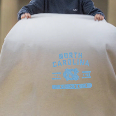 North Carolina Oatmeal Sweatshirt Blanket