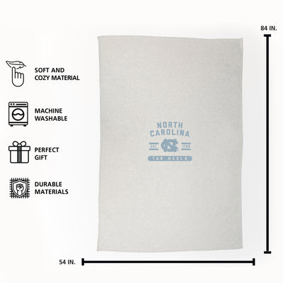 North Carolina Oatmeal Sweatshirt Blanket