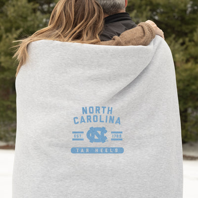North Carolina Oatmeal Sweatshirt Blanket