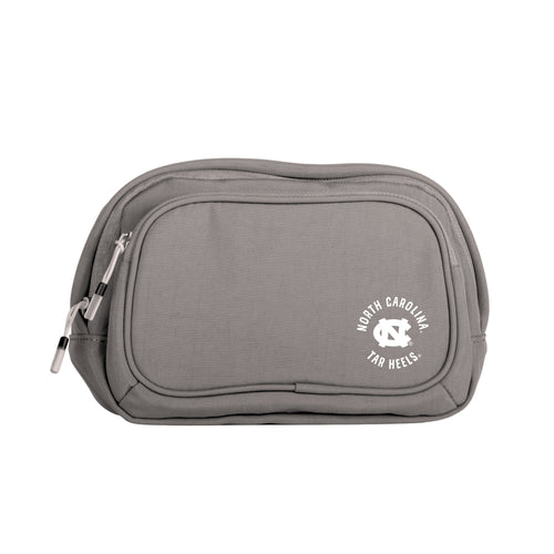 North Carolina Ash leather belt bag by Logo Brands, featuring a compact design with adjustable strap and front pocket.