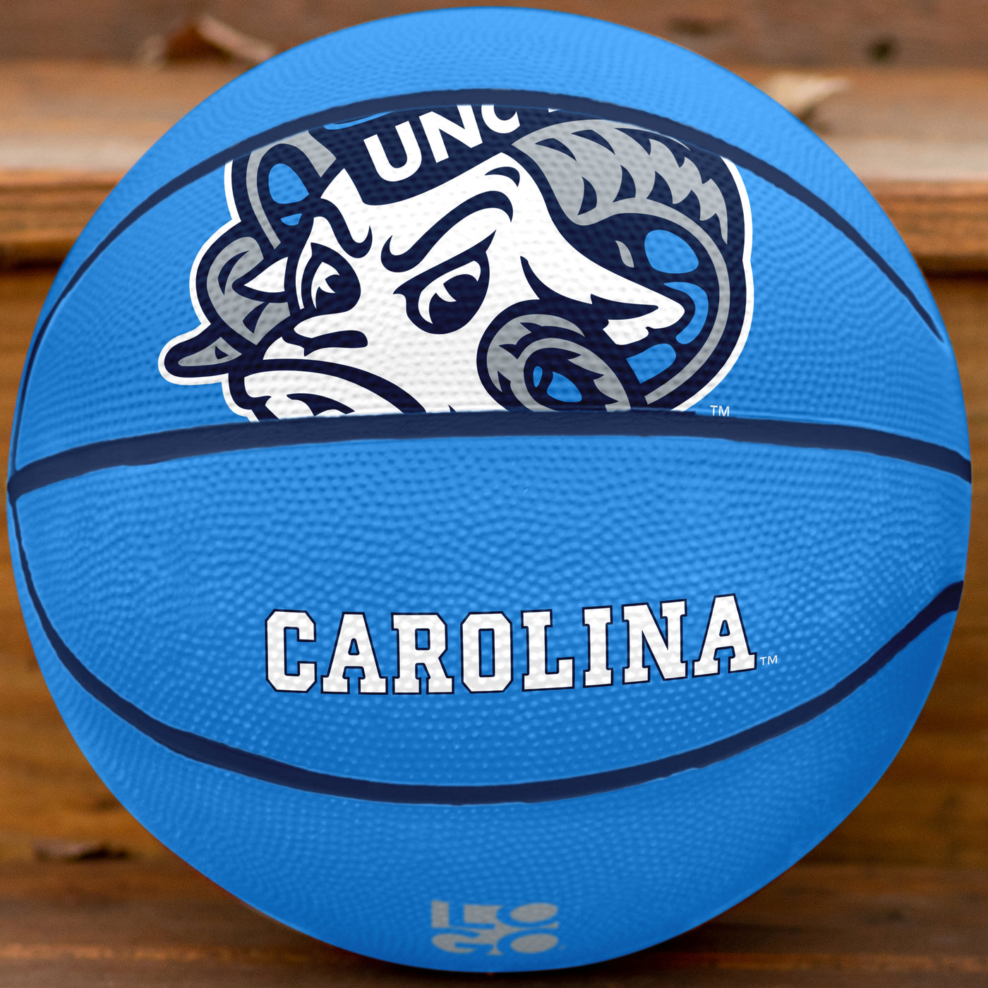 North Carolina Mascot Official-Size Rubber Basketball - Logo Brands