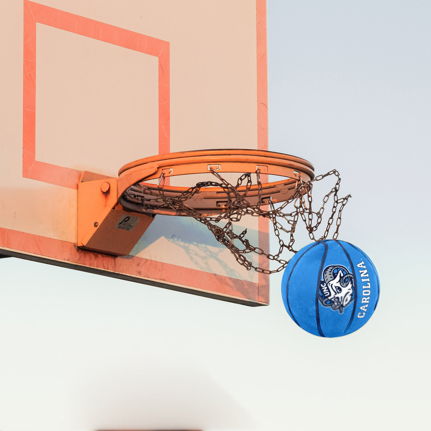 North Carolina Mascot Official-Size Rubber Basketball - Logo Brands