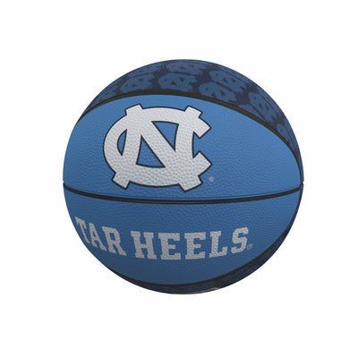 North Carolina Repeating Logo Mini-Size Rubber Basketball