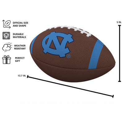North Carolina Team Stripe Official-Size Composite Football