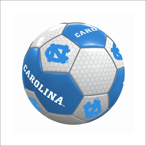 North Carolina soccer ball by Logo Brands for recreational play, featuring the North Carolina state logo on a classic design.
