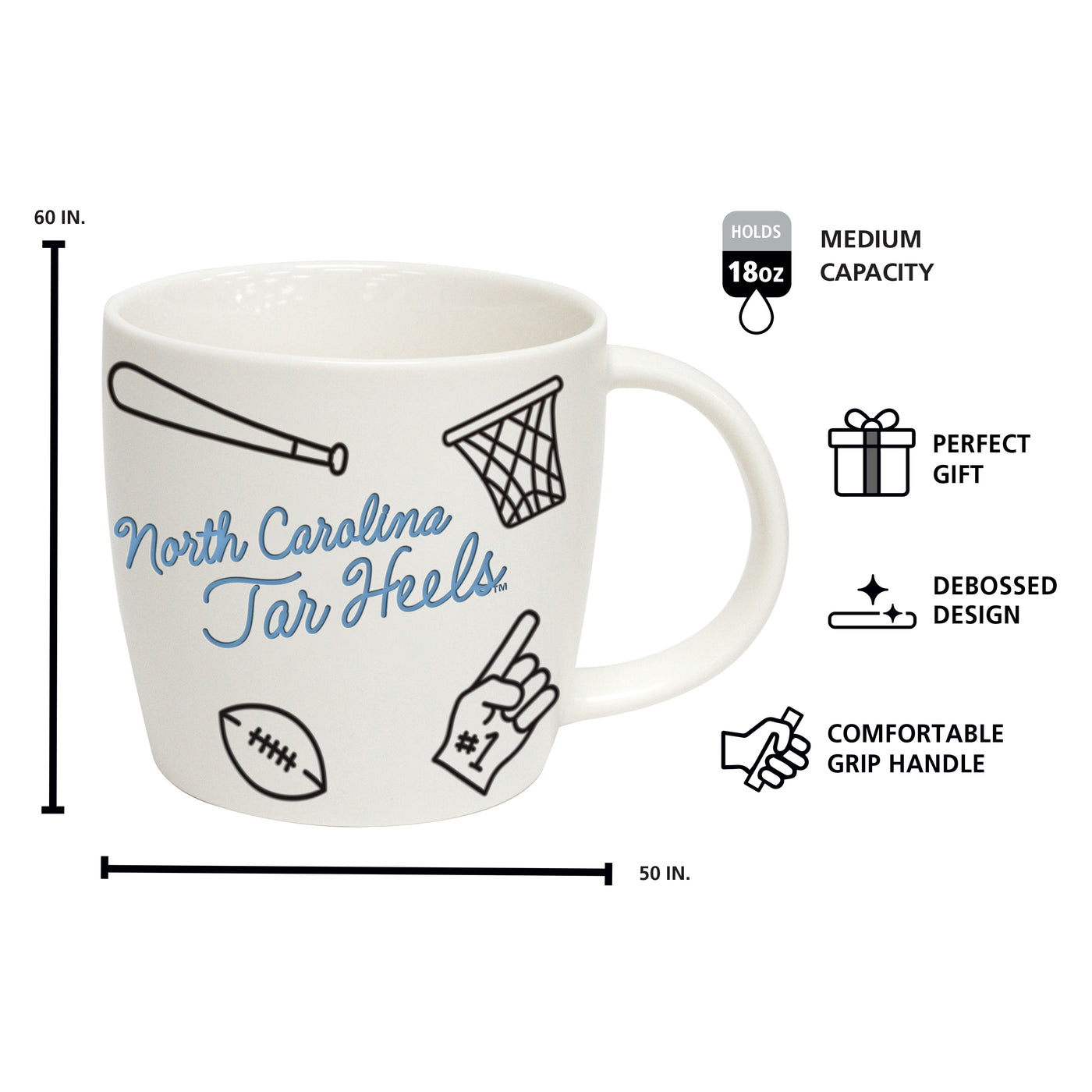 North Carolina 18oz Multi-Sport Playmaker Mug