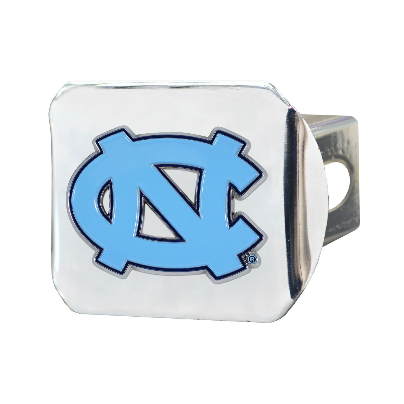 UNC Chapel Hill Color on Chrome Hitch Cover