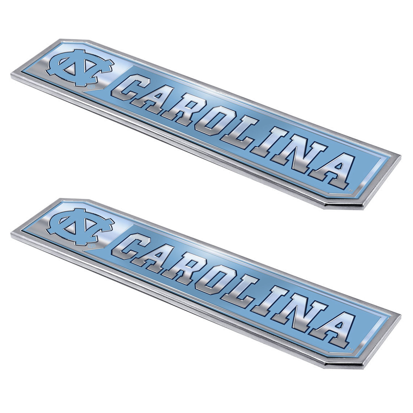 UNC Chapel Hill Embossed Truck Emblem 2-pk
