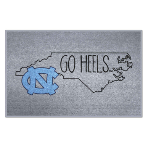 UNC Chapel Hill starter mat by Logo Brands featuring Southern style, with university logo and team colors on a durable mat.