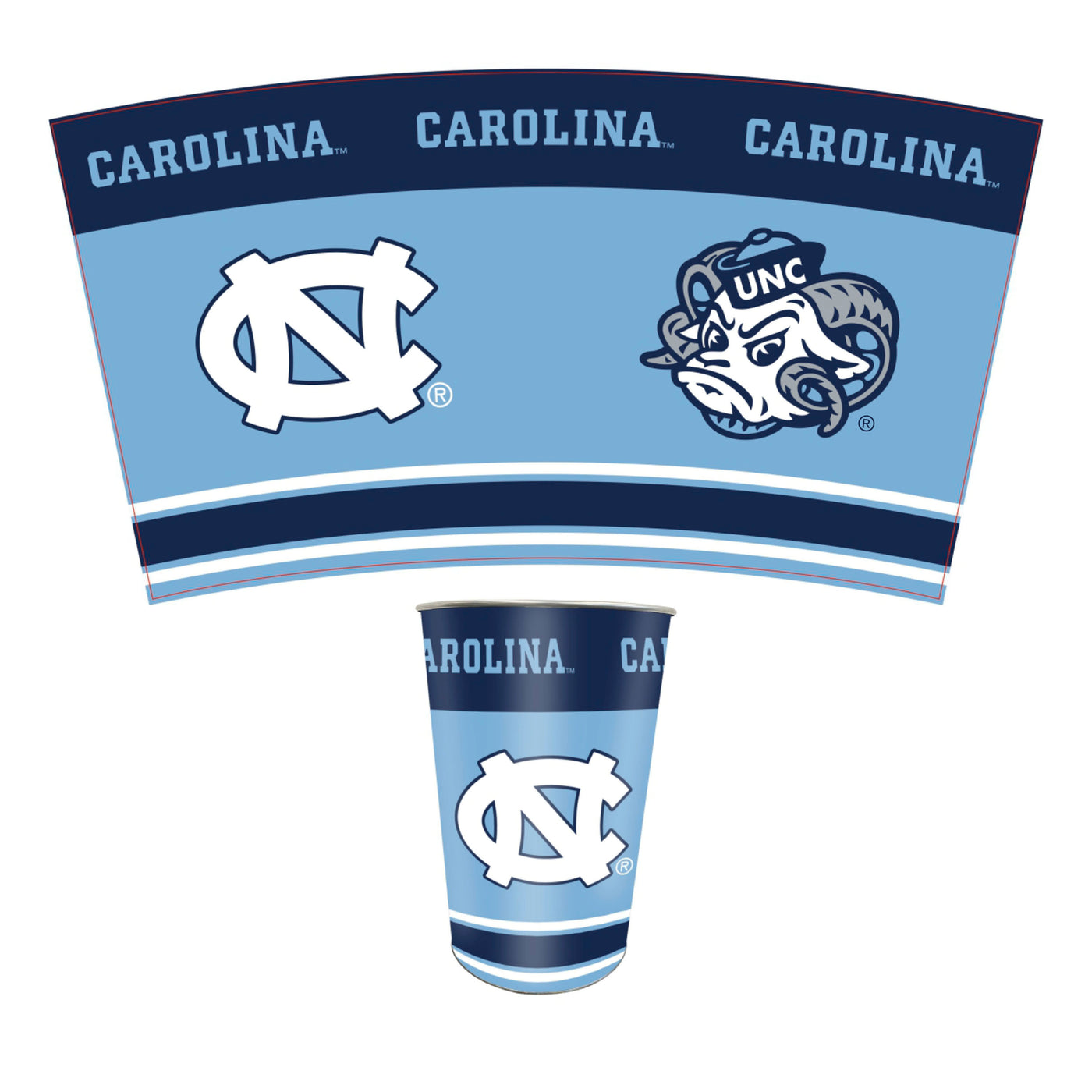 UNC Chapel Hill Wastebasket