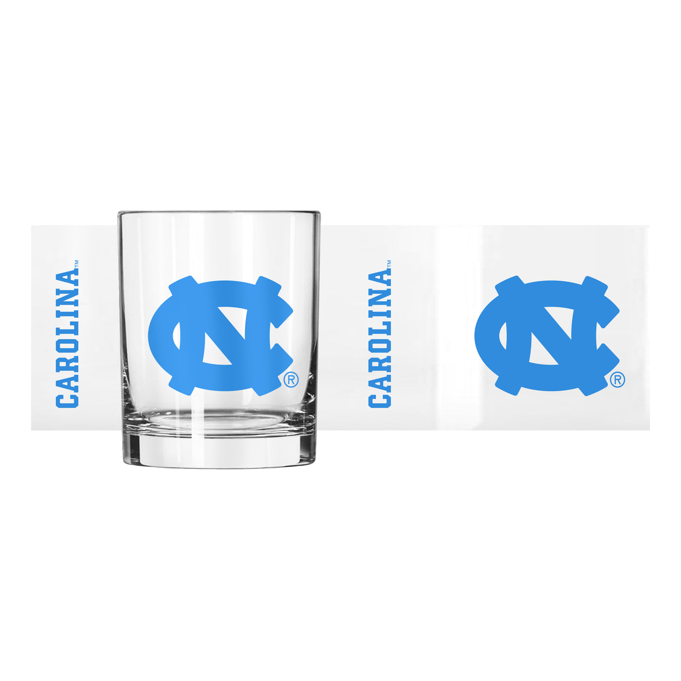 North Carolina 14oz Gameday Rocks Glass