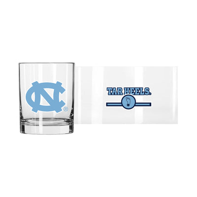 North Carolina 14oz Letterman Rocks Glass