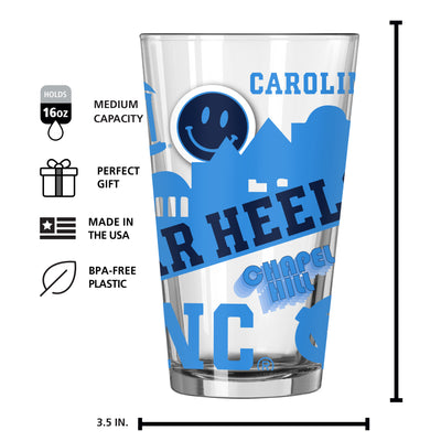 North Carolina 16oz Native Pint Glass