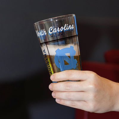 North Carolina 16oz Quilted Stained Pint Glass