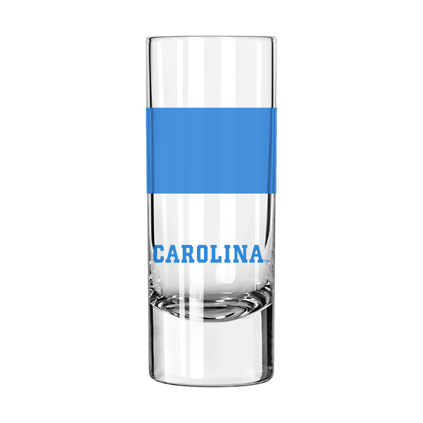 North Carolina 2.5oz Colorblock Shooter Glass