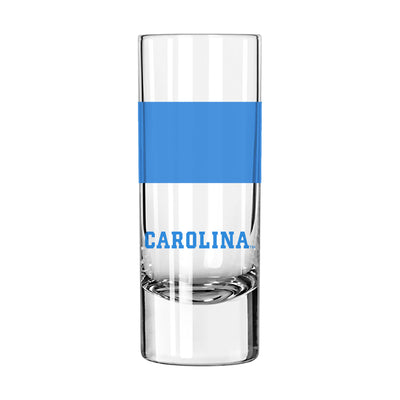 North Carolina 2.5oz Colorblock Shooter Glass