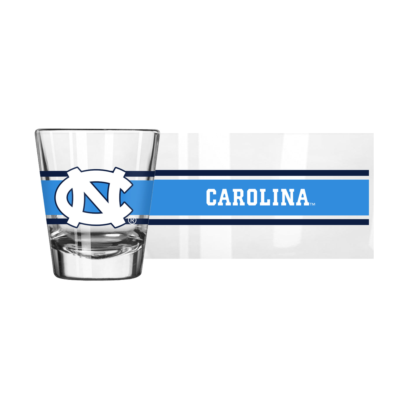 North Carolina 2oz Stripe Shot Glass