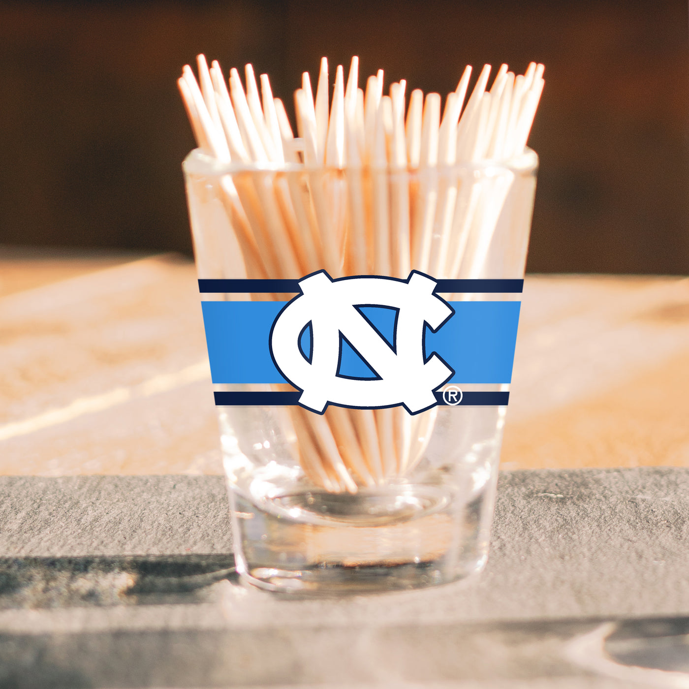 North Carolina 2oz Stripe Shot Glass
