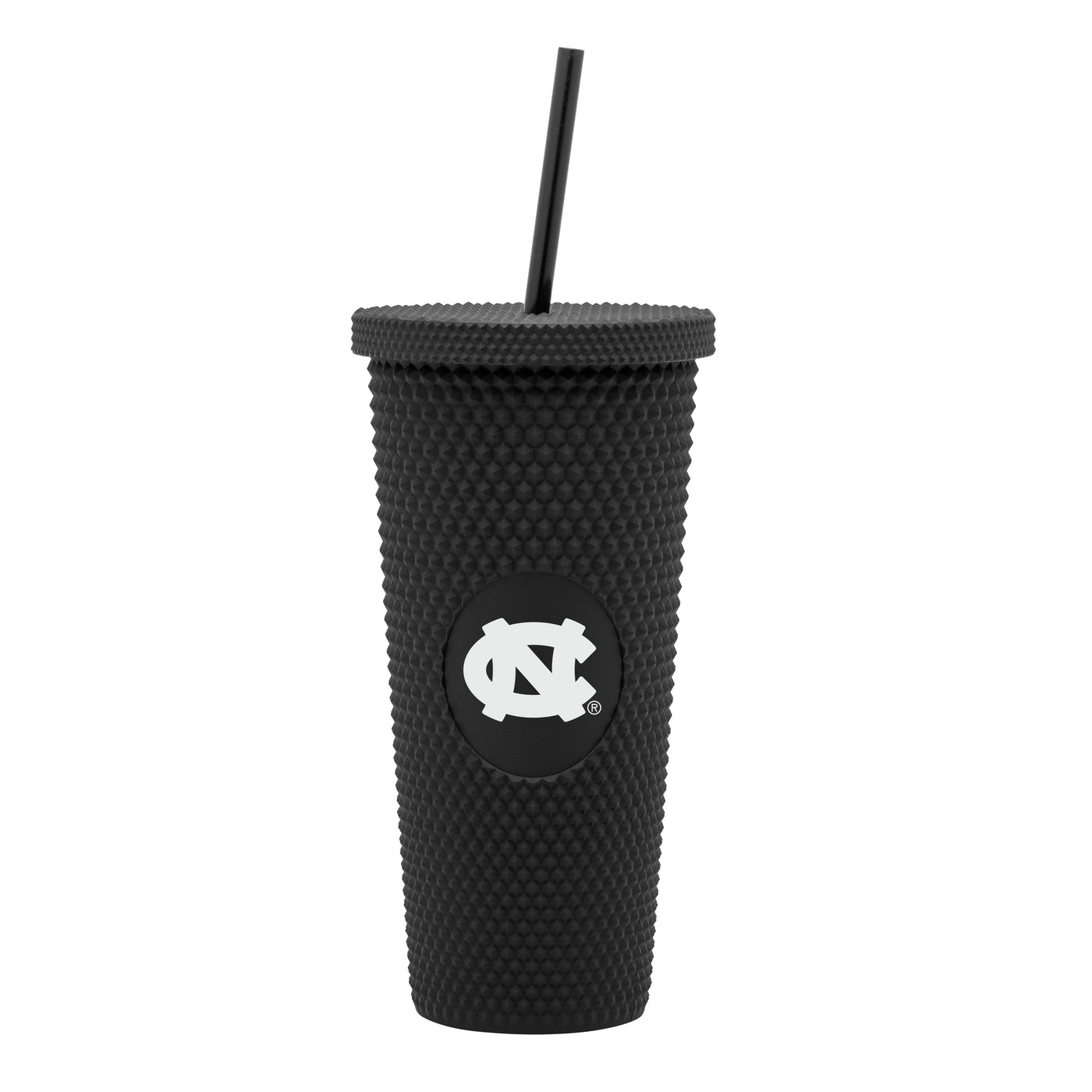 North Carolina Black 24oz Studded Tumbler