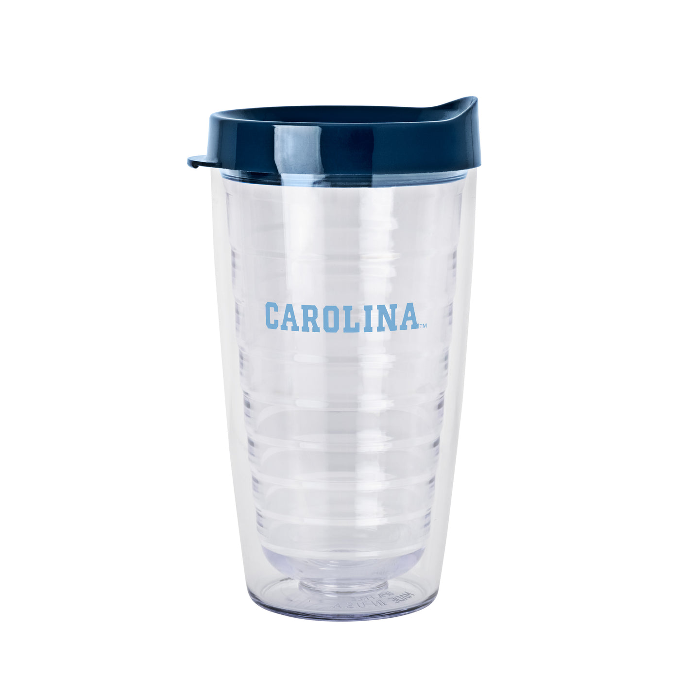 North Carolina 16oz Flipside Dbl Wall Clear Tumbler
