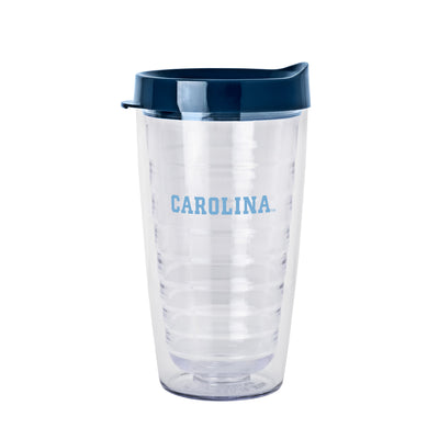 North Carolina 16oz Flipside Dbl Wall Clear Tumbler