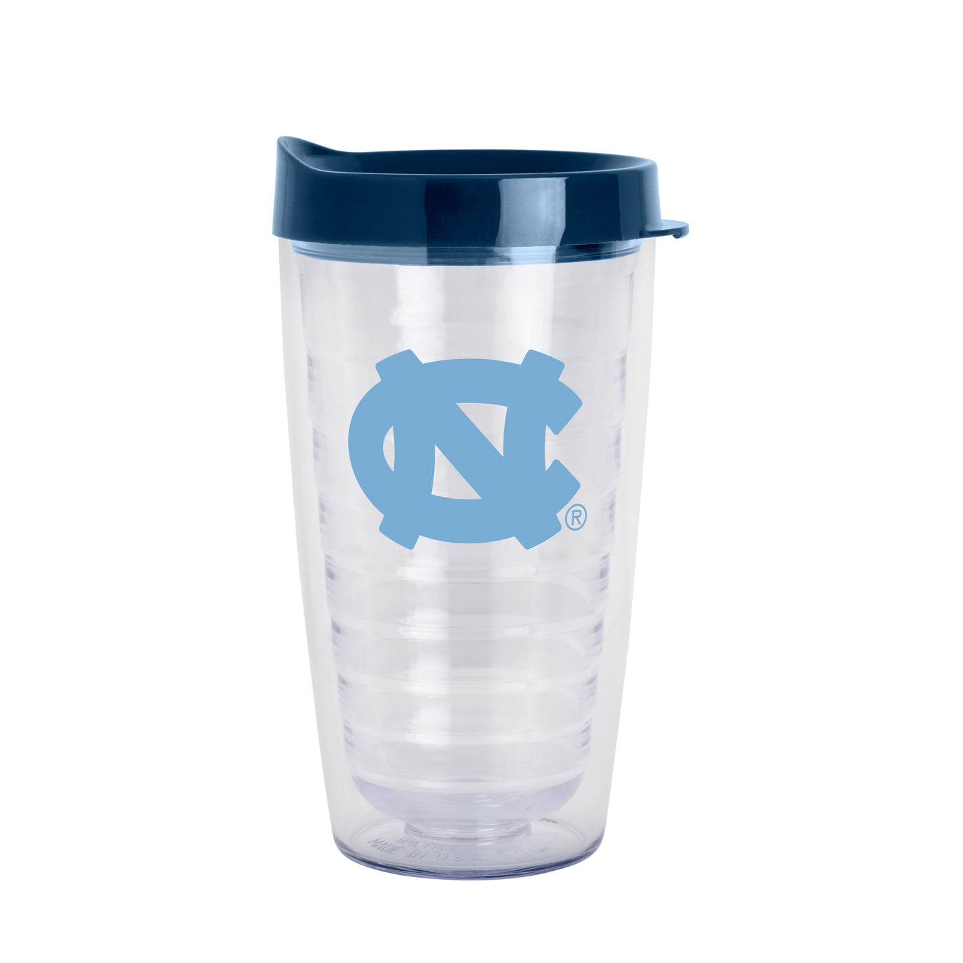 North Carolina 16oz Flipside Dbl Wall Clear Tumbler