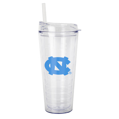 North Carolina 22oz Flipside Dbl Wall Clear Tumbler