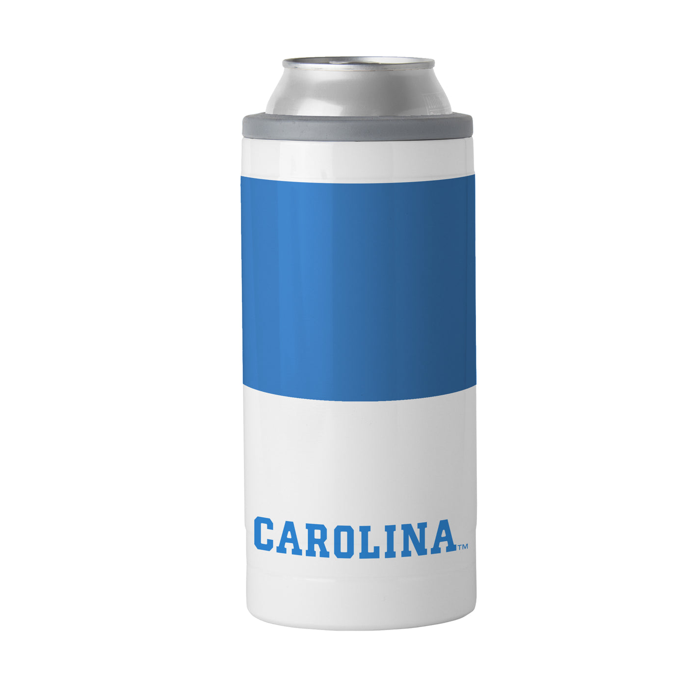 North Carolina 12oz Colorblock Slim Can Coolie - Logo Brands