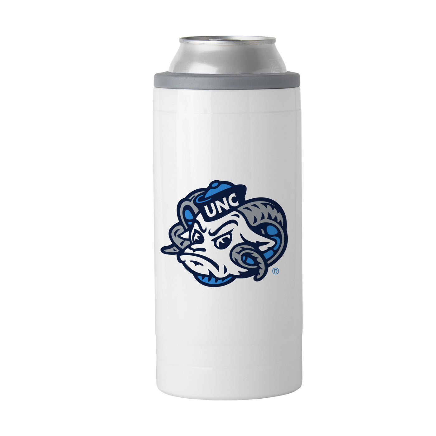 North Carolina Letterman 12 oz Slim Can Coolie